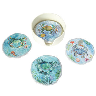 Round Crab COASTER SET - Conrad's Gourmet Gifts - product image