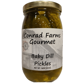 Baby Dill Pickles 16oz - Conrad's Best Gourmet Gifts - product image