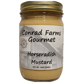 Horseradish Mustard 13oz - Conrad's Best Gourmet Gifts - product image