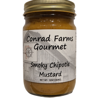 Smoky Chipotle Mustard 13oz - Conrad's Best Gourmet Gifts - product image