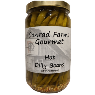 Hot Dilly Beans 16oz - Conrad's Best Gourmet Gifts - product image