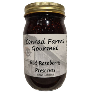 Red Raspberry Preserves Pint - Conrad's Best Gourmet Gifts - product image