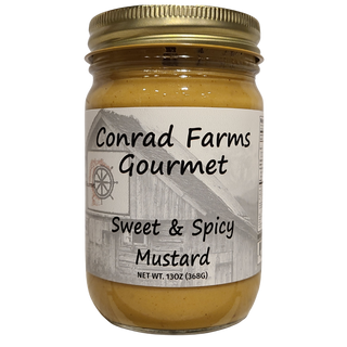 Sweet & Spicy Mustard 13oz - Conrad's Best Gourmet Gifts - product image
