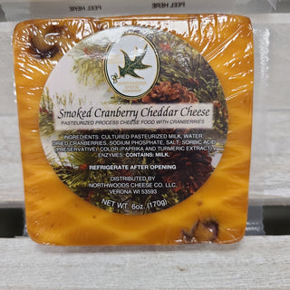 Smoked Cranberry Cheddar Cheddar Cheese 6oz - Conrad's Best Gourmet Gifts - product image