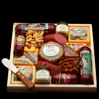 Deluxe Meat & Cheese Lovers Tray - Conrad's Best Gourmet Gifts - product image
