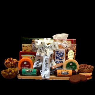 Fathers Day Gourmet Nut & Sausage Board - Conrad's Best Gourmet Gifts - product image