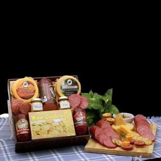 Hearty Meat & Cheese sampler - Conrad's Best Gourmet Gifts - product image