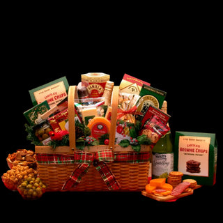 Holiday Greetings Gourmet Gift Basket - Conrad's Best Gourmet Gifts - product image