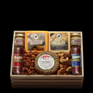Premium Meat & Cheese Gift Crate - Conrad's Best Gourmet Gifts - product image