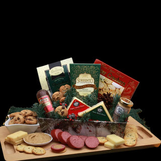 Rustic Winter  Holiday Tray - Conrad's Best Gourmet Gifts - product image