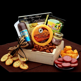 Sausage and Cheese Snack Crate - Conrad's Best Gourmet Gifts - product image