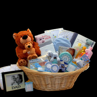 Welcome Precious Gift Basket-Blue - Conrad's Best Gourmet Gifts - product image