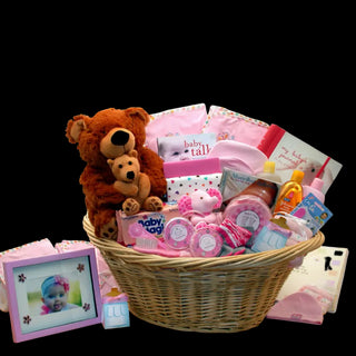 Welcome Precious Gift Basket-Pink - Conrad's Best Gourmet Gifts - product image