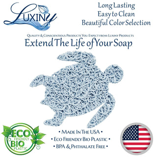 Light Blue Sea Turtle Soap Saver - Conrad's Gourmet Gifts - product image