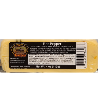 Hot Pepper Cheese Bar 4oz. - Conrad's Best Gourmet Gifts - product image