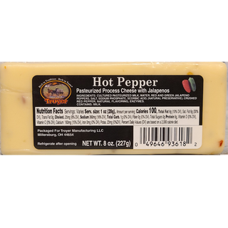 Hot Pepper Cheese Bar 8 oz. - Conrad's Best Gourmet Gifts - product image