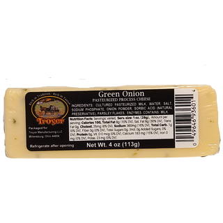 Green Onion Cheese 4oz Block - Conrad's Best Gourmet Gifts - product image
